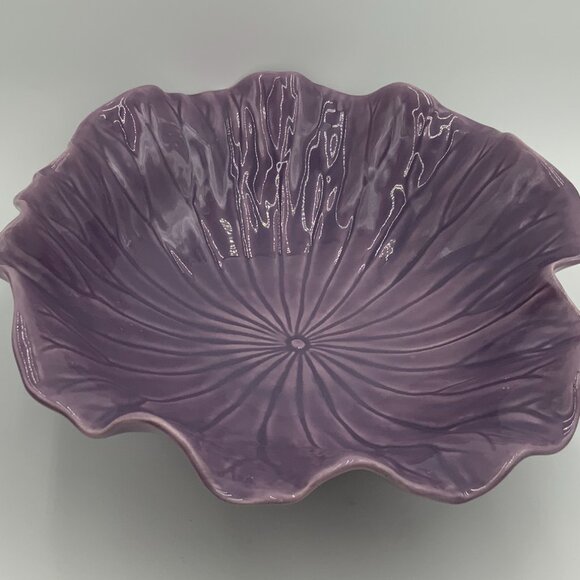 Metlox Other - Vintage Purple Metlox Poppytrail Lotus Pattern 15" Serving Bowl